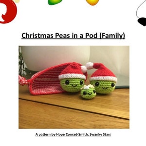 Christmas Peas in Pod Crochet Pattern (PDF ONLY)