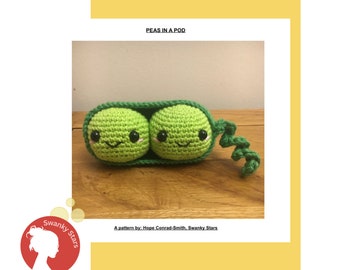 Peas in Pod Crochet Pattern (PDF ONLY)