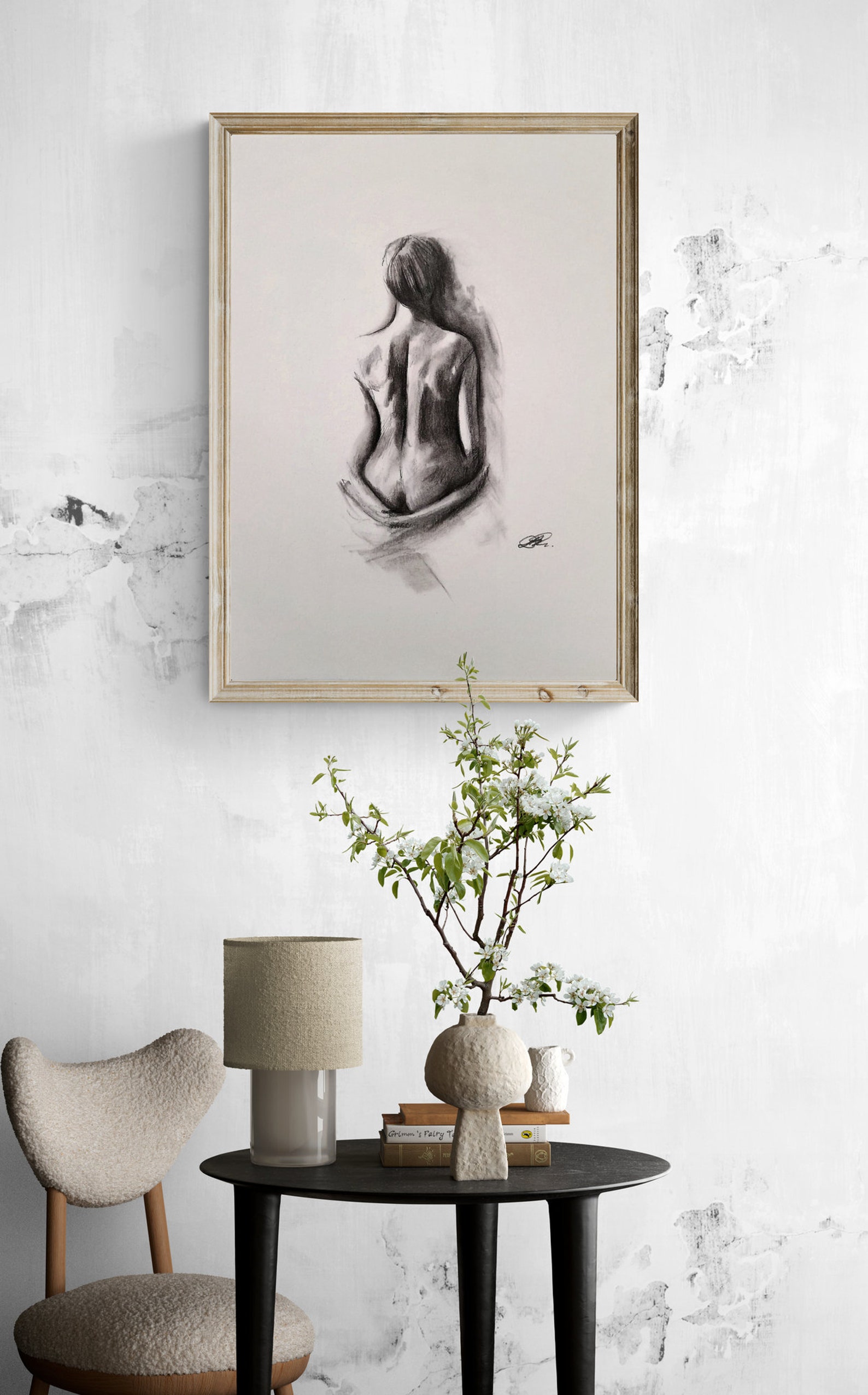 Expressive Nude Figure Art - c6gkw09