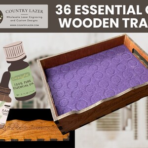 36 Essential Oil Box Storage Tray with Foam Insert