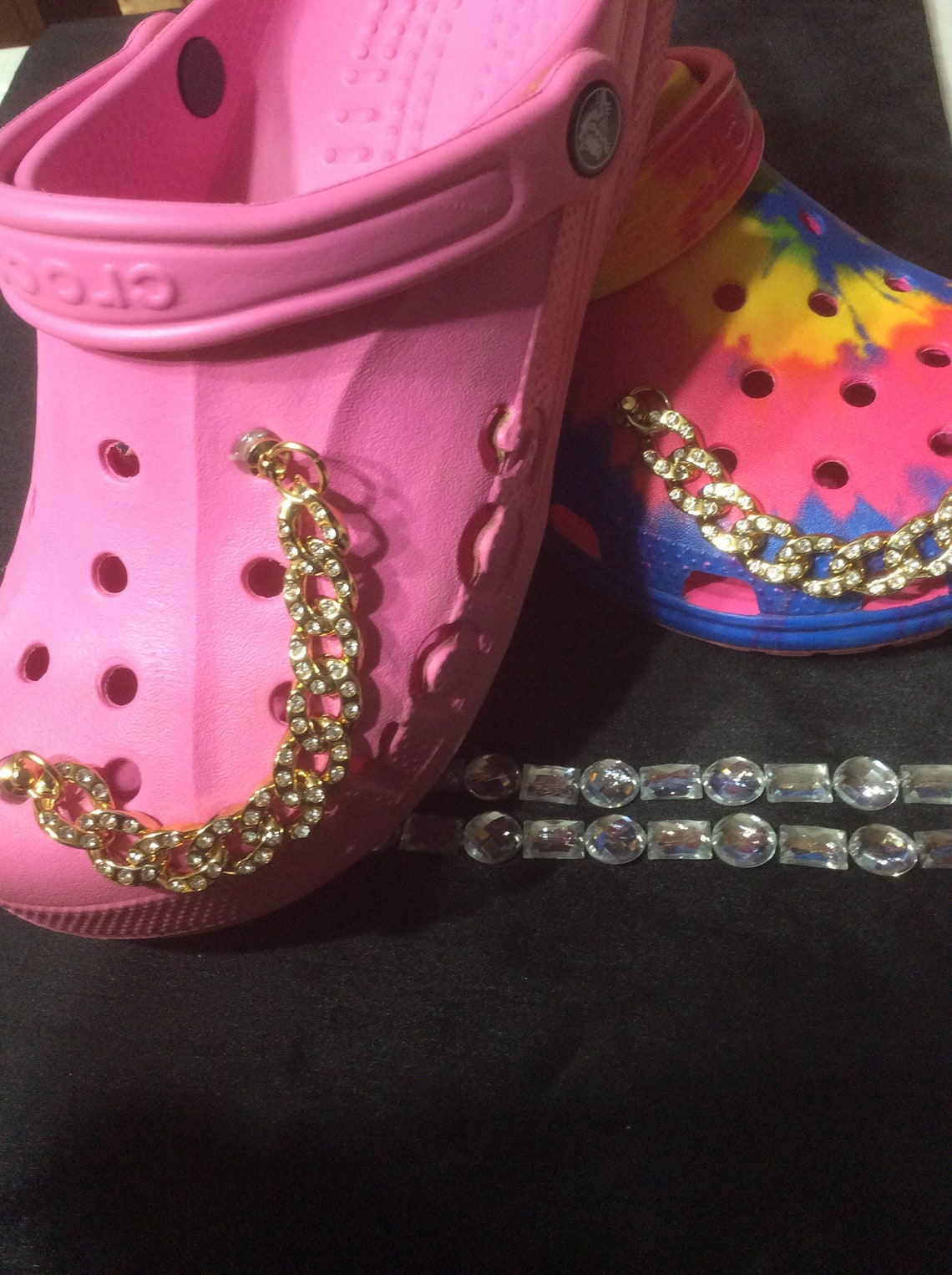 2 pc Bold Gold Croc Chains make a statement on your Crocs Etsy