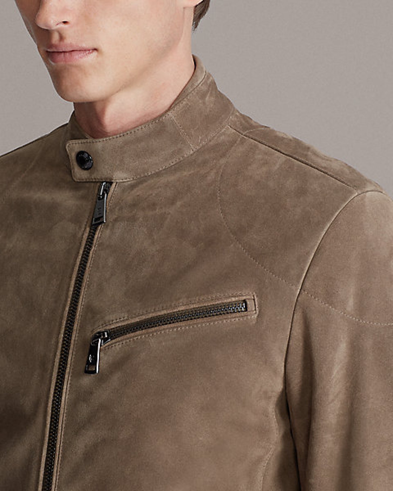 Mens Suede Racer Jacket Suede Jacket Leather Jacket Etsy