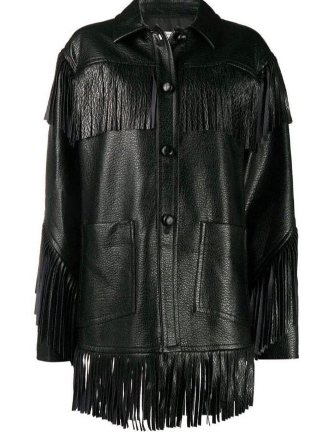 ウエスタンブラウンフリンジスエードジャケット、フリンジスエード