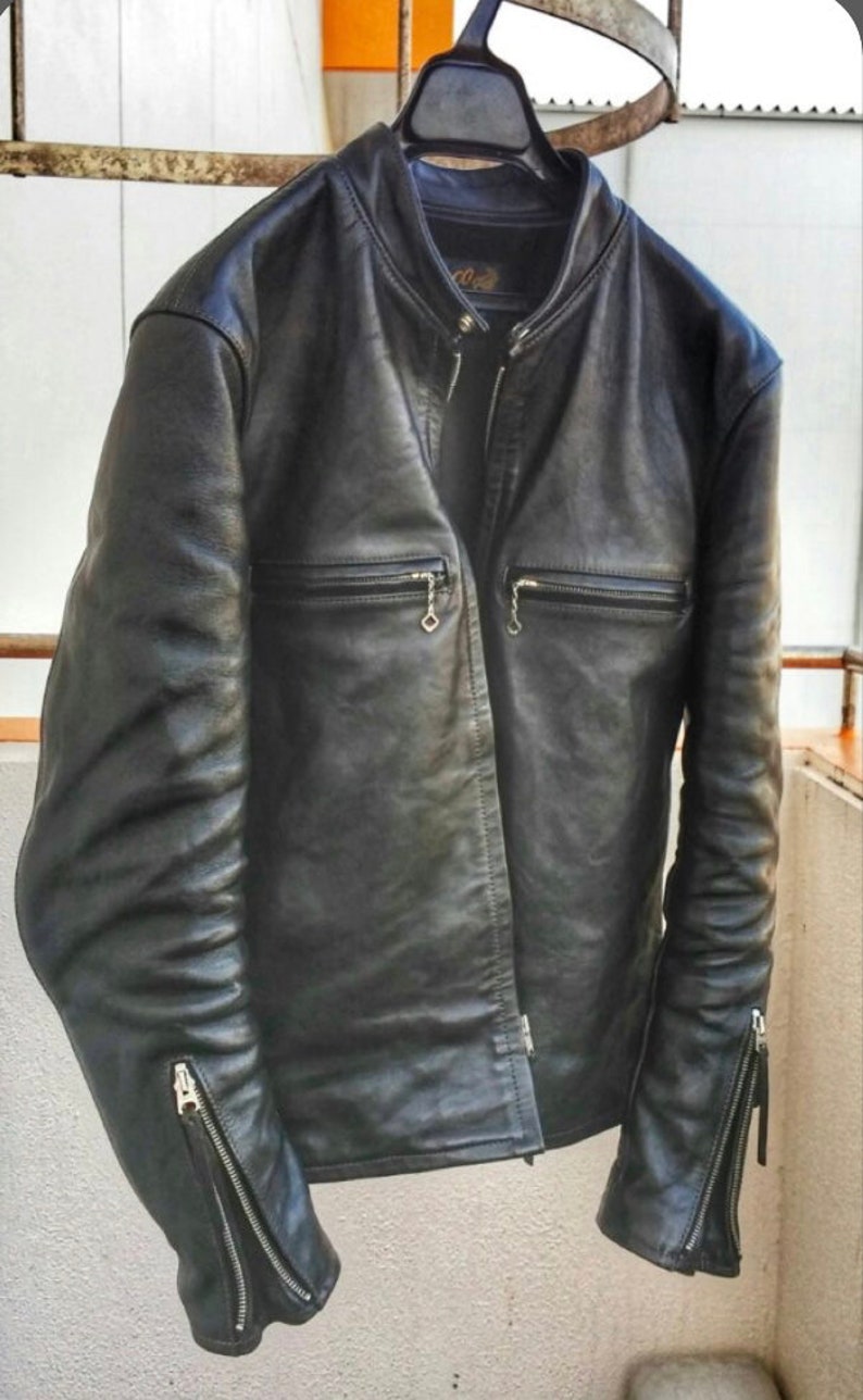 Mens Premium Black Leather Jacket Leather Jacket Black - Etsy