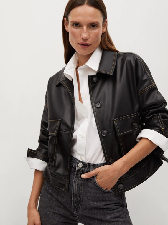 Short Leather Jacket Leather Jacket 