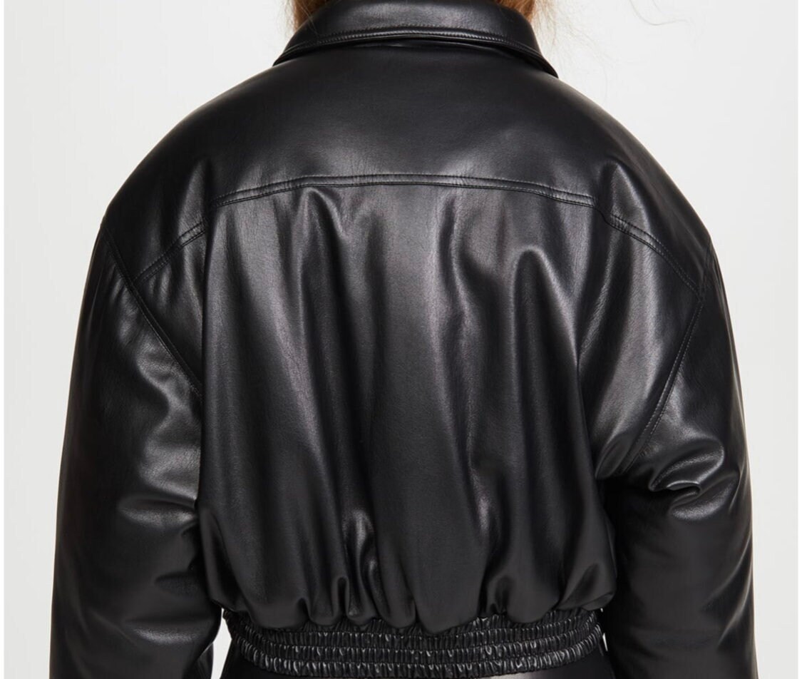 AFTERHOURS ♥ LEATHER OVERSIZED BOMBER JACKET /追跡付 Leather Bomber Jacket, Oversized Bomber Jacket, Oversized