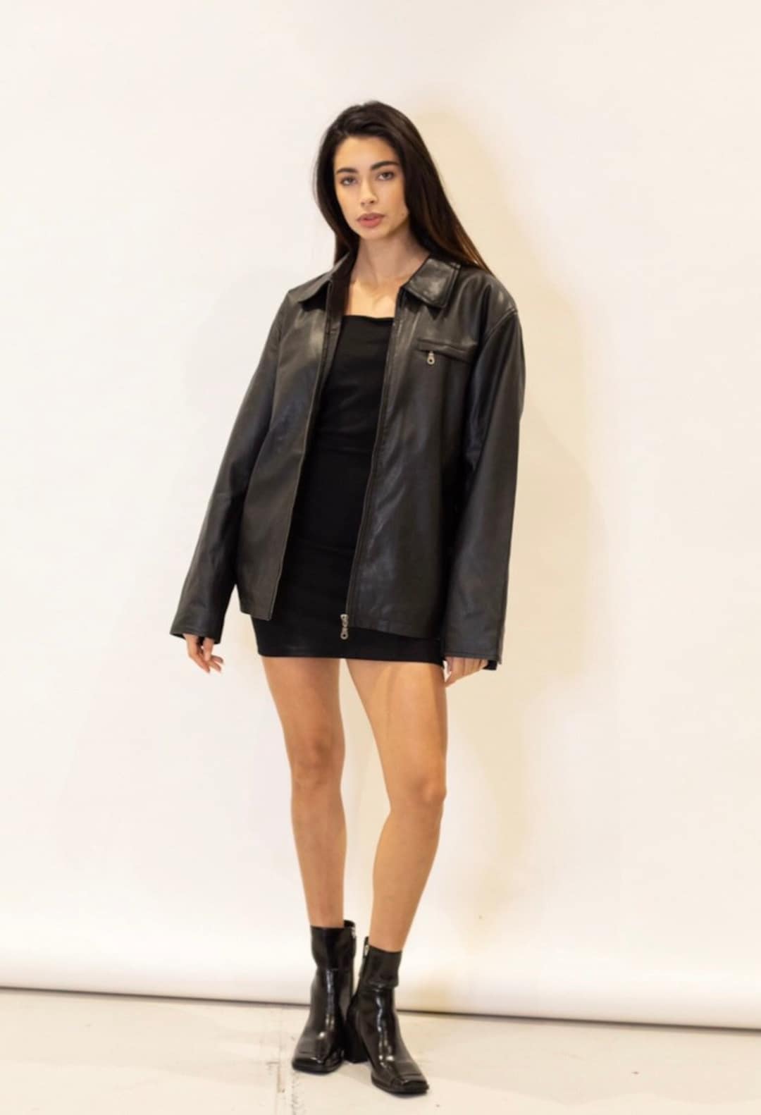 90's Leather Jacket, Oversized Leather Jacket, Y2K Leather 90's Leather Jacket, Oversized Leather Jacket, Y2K Leather