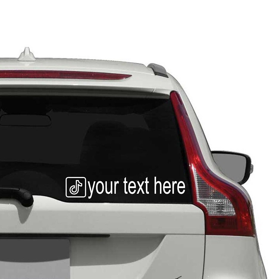 Tik Tok Car Vinyl Decal Etsy