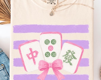 Mahjong Comfort Colors® T-shirt, Mahjong Player Gift Ideas, Mahjong Tee