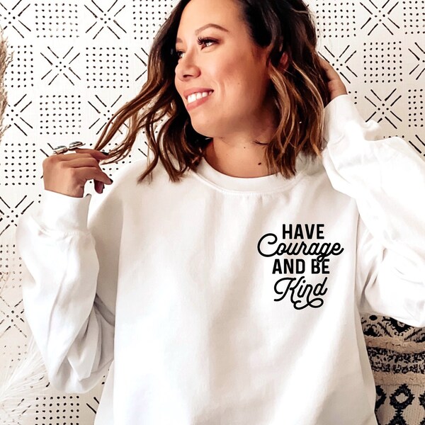 Women's 'Have Courage And Be Kind' Motivational Short Sleeve T-Shirt - Cotton Blend Casual Top