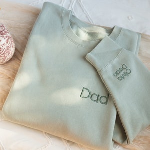 Custom Gifts for Dad, Personalized Father&#39;s Day Gifts, Custom Grandfather Gift, Embroidered Dad Sweatshirt, Gifts Him, Gifts Dad PRP97C X