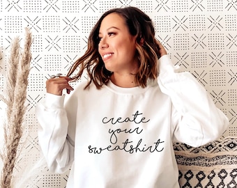 Custom Sweatshirt, Women Sweatshirt, Sweatshirt with Logo, Personalized Gifts, Photo Sweatshirt, Custom Gifts, Unisex Sweatshirt -CC7-
