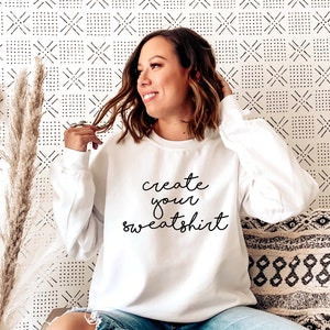 Custom Sweatshirt, Women Sweatshirt, Sweatshirt with Logo, Personalized Gifts, Photo Sweatshirt, Custom Gifts, Unisex Sweatshirt -CC7-