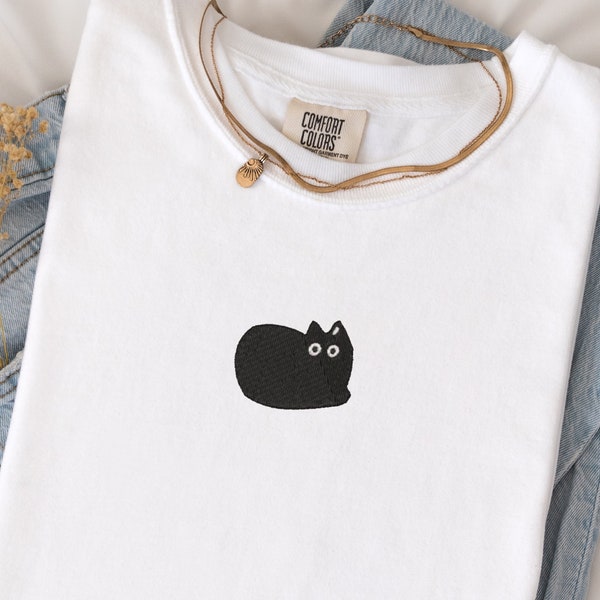 Women Black Cat Tshirt – Etsy