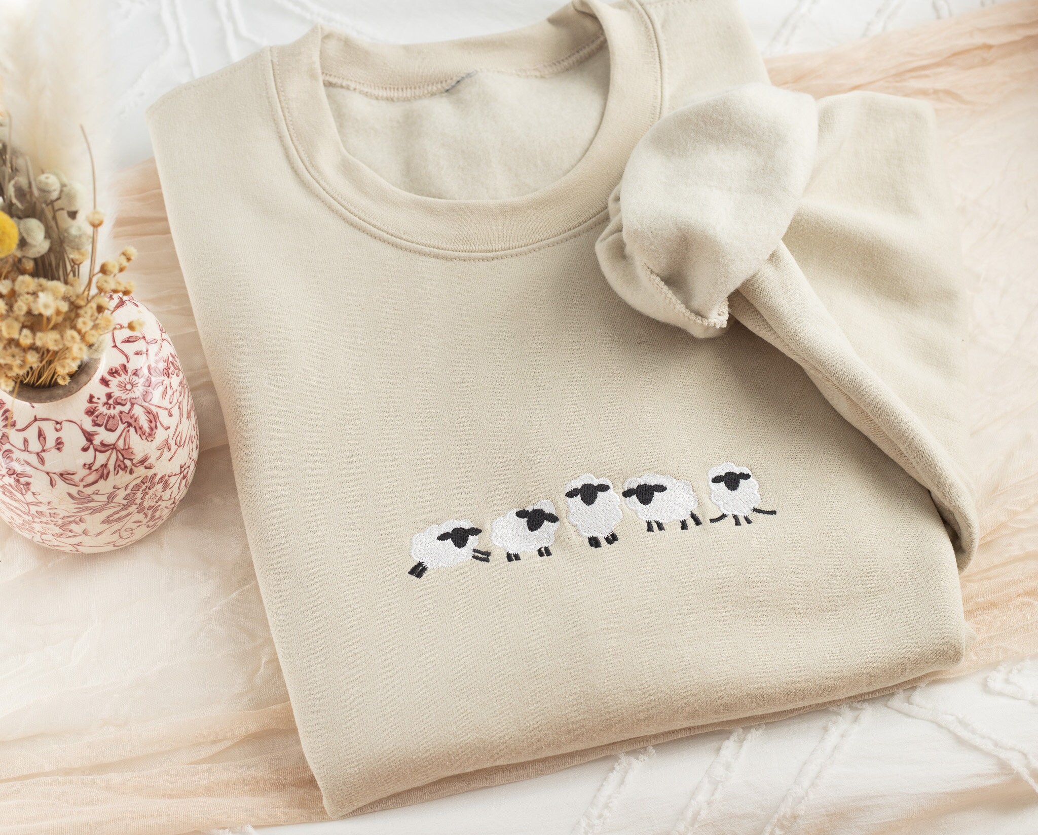 【foufou】“sheep is coming to town” jumper Sheep is coming to town sweater
