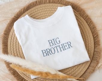 Embroidered Big Brother Toddler T-shirt, Toddler Tee, Pregnancy Announcement
