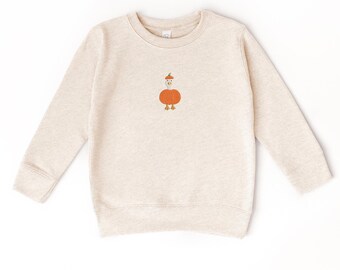 Embroidered Spooky Goose Sweatshirt: Halloween Toddler Crewneck