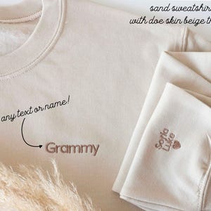 Custom Embroidered Sweatshirt: Personalized Pocket & Sleeve, Cozy Gift