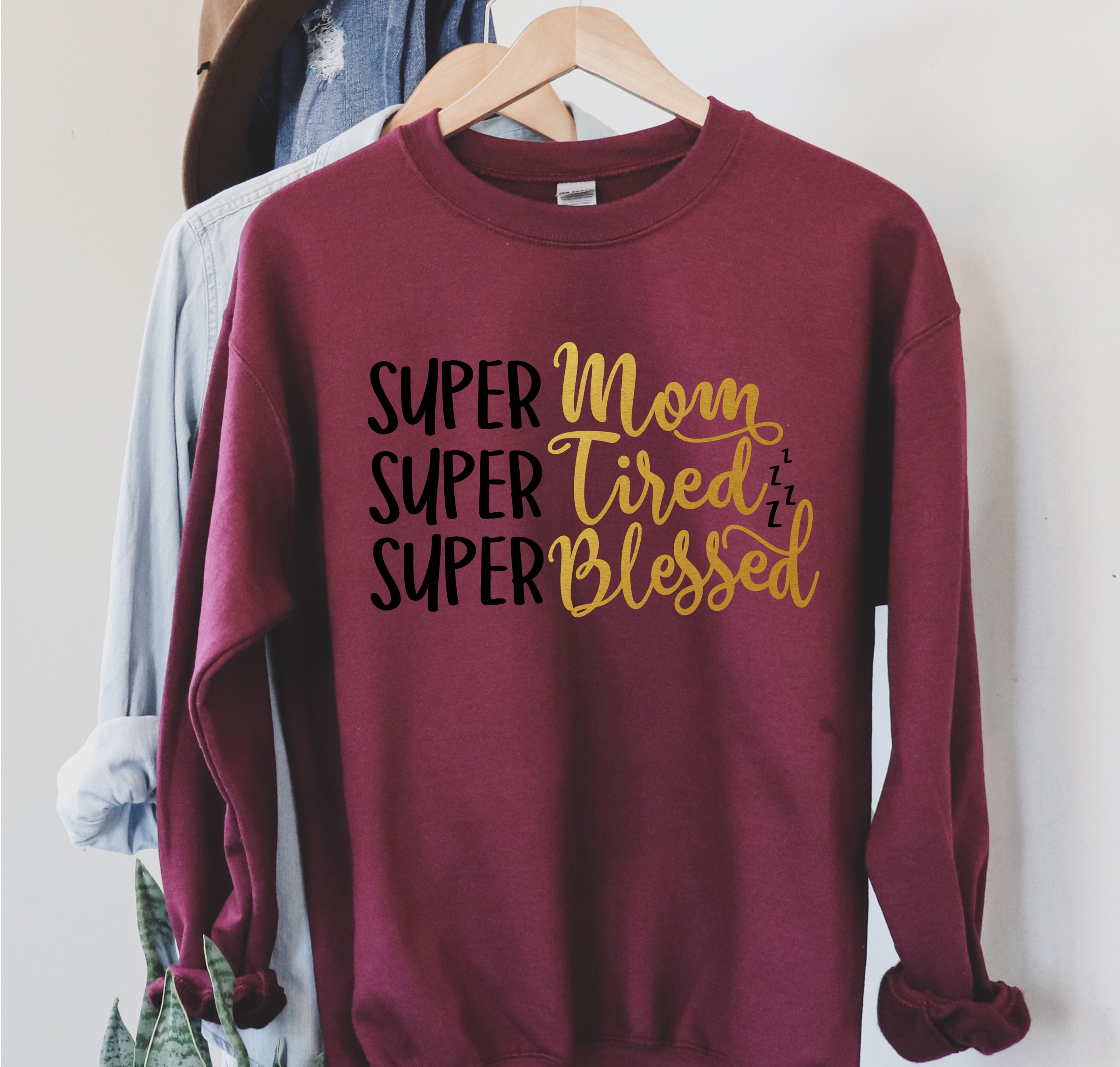 Super Mom Sweatshirt Mom Sweatshirt Christmas Gifts for Mom Etsy