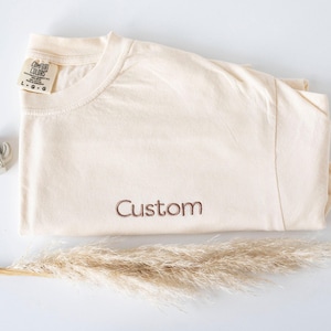 Custom Embroidered T Shirt, Custom Embroidered T shirt, Embroidered Tee, Custom Embroidered Tee, Embroidered T Shirt, ACP97C X