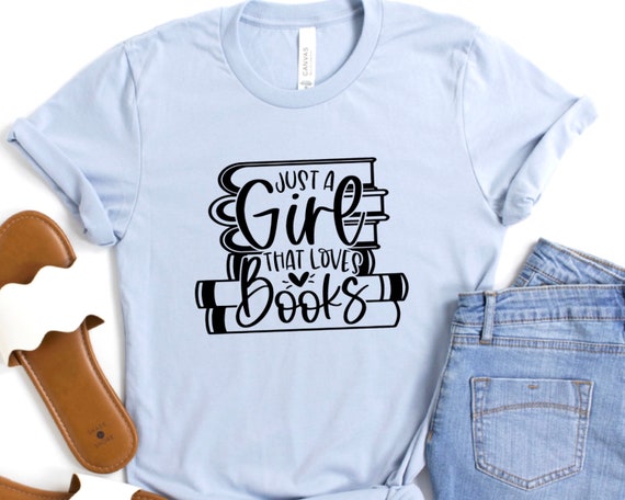 Girl Shirt Book Lover Book T Shirt Cute - Etsy