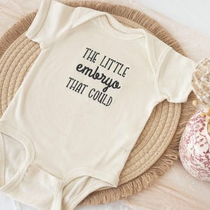 IVF baby onesie®, Embroidered The Little Embryo That Could Onesie® or Tshirt Embroidered Gifts for Newborn, Cute Embroidered EMB-C-U-97