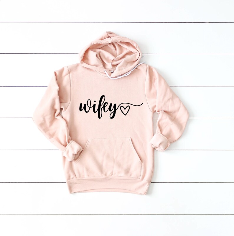 Wifey Sweatshirt Wifey with Heart Hoodie Wifey Gift | Etsy