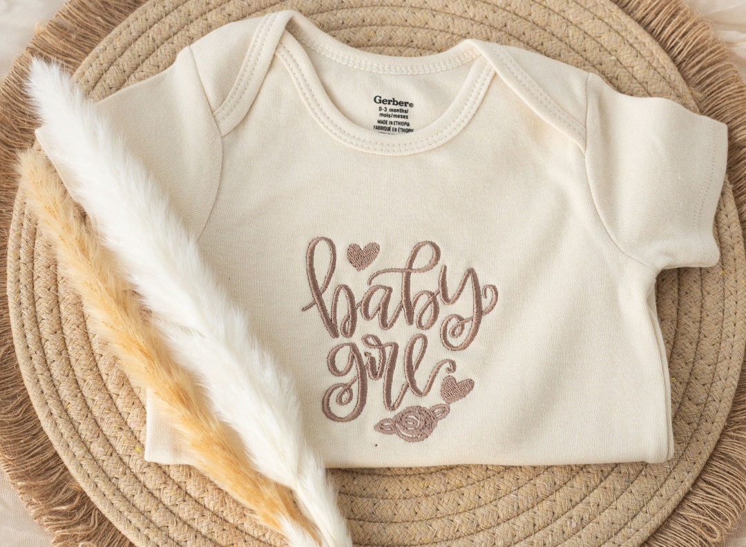 BEBE Embroidered Brushed Onesie main image 1