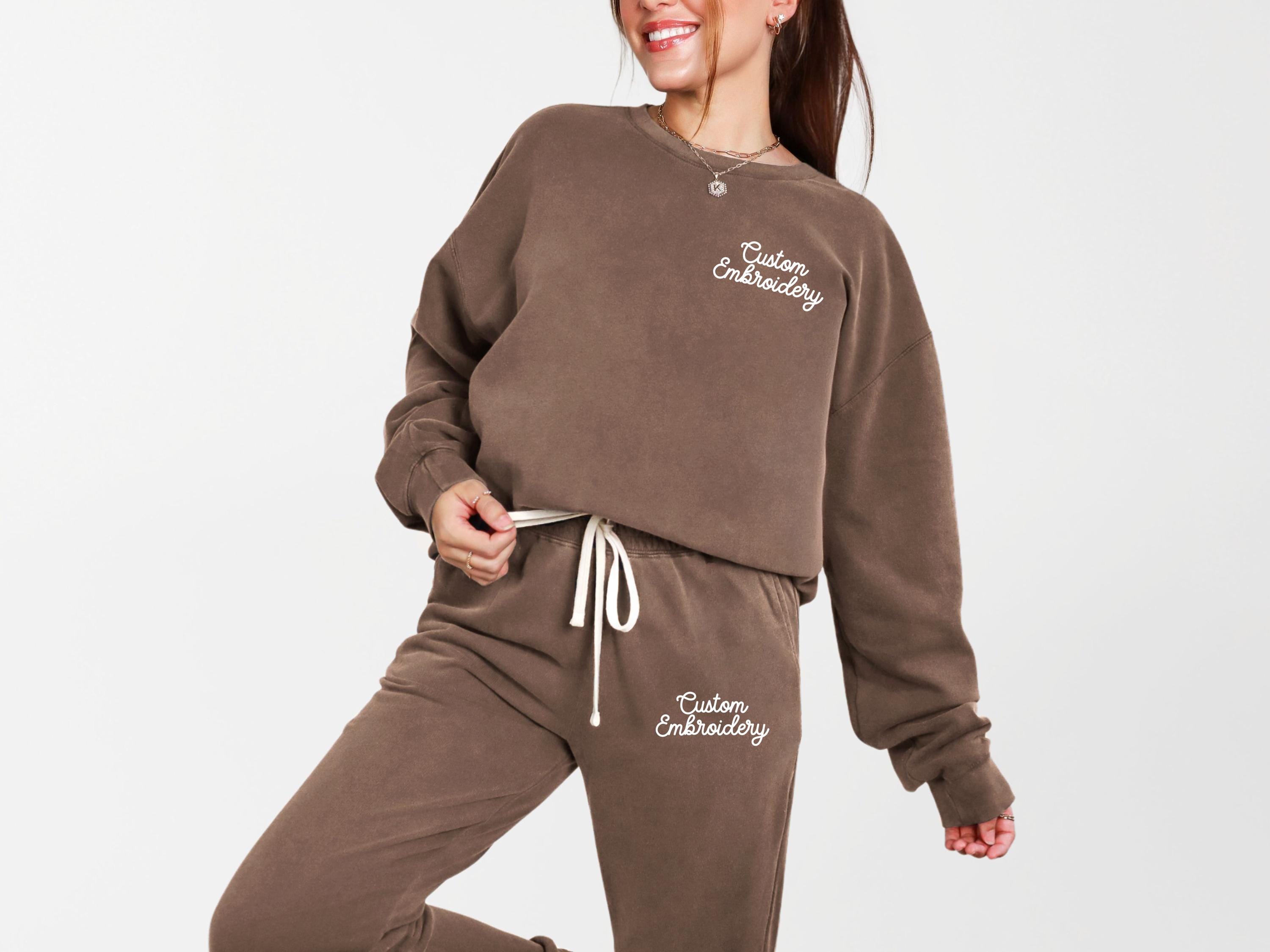 【CPGN STUDIO】23FW★ Carefree Handle Embroidered Sweatshirt Crystals Embroidered Crewneck Sweatshirt – Holistic Mind Spa