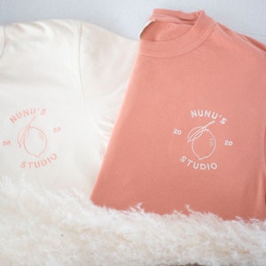 Custom Logo Embroidered Comfort Colors T shirt, Custom Embroidered T-shirt, Embroidered Tee, Custom Embroidered T Shirt, Business Logo, 97