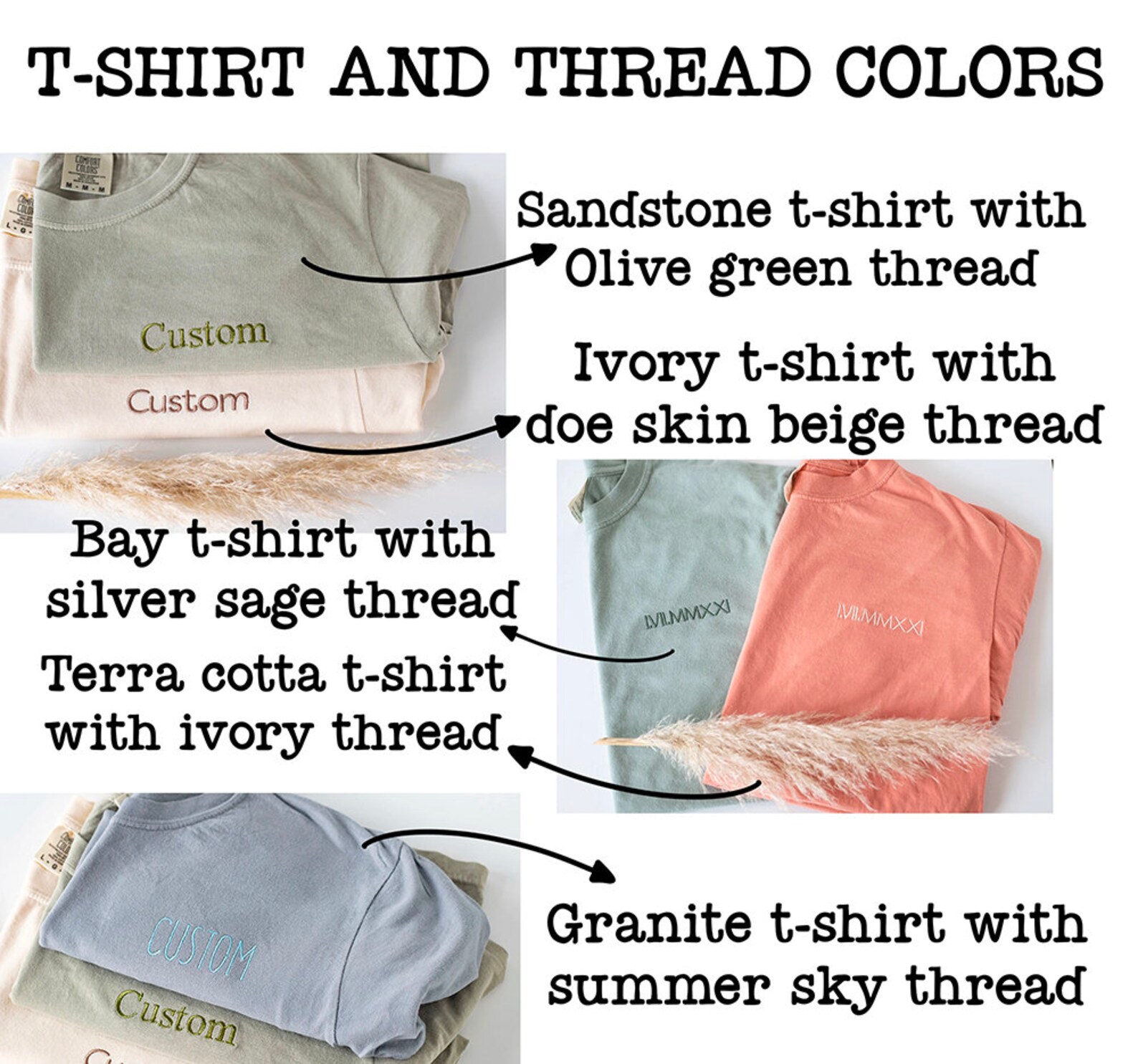 Custom Embroidered T Shirt Custom Embroidered T Shirt Etsy