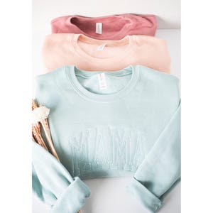 Custom Embroidered Sweatshirt, Embroidered Bella Canvas Crewneck, Personalized Gift, Personalized Sweatshirt, Crewneck Women CTC250C X
