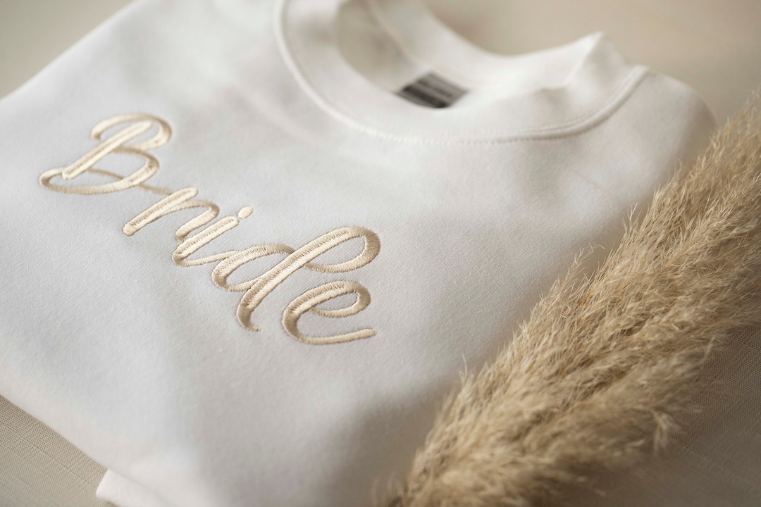 Embroidered Custom Sweatshirt, Personalized Embroidered Sweatshirt