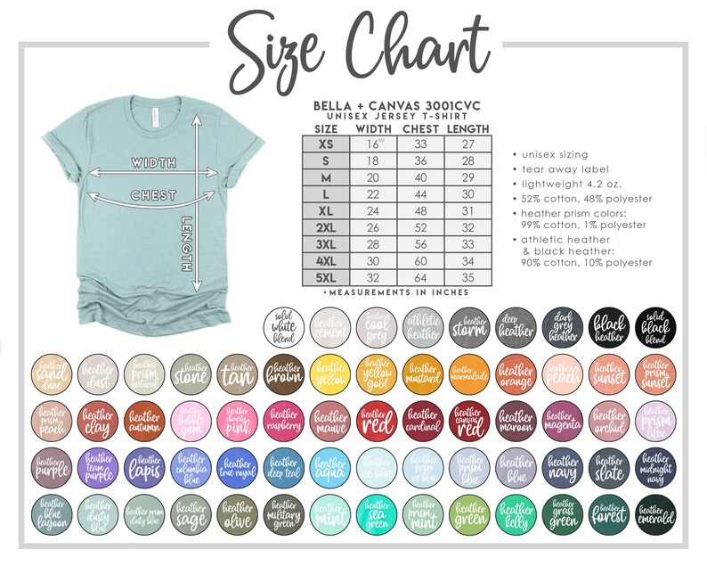 the size chart for a girl's tee shirt