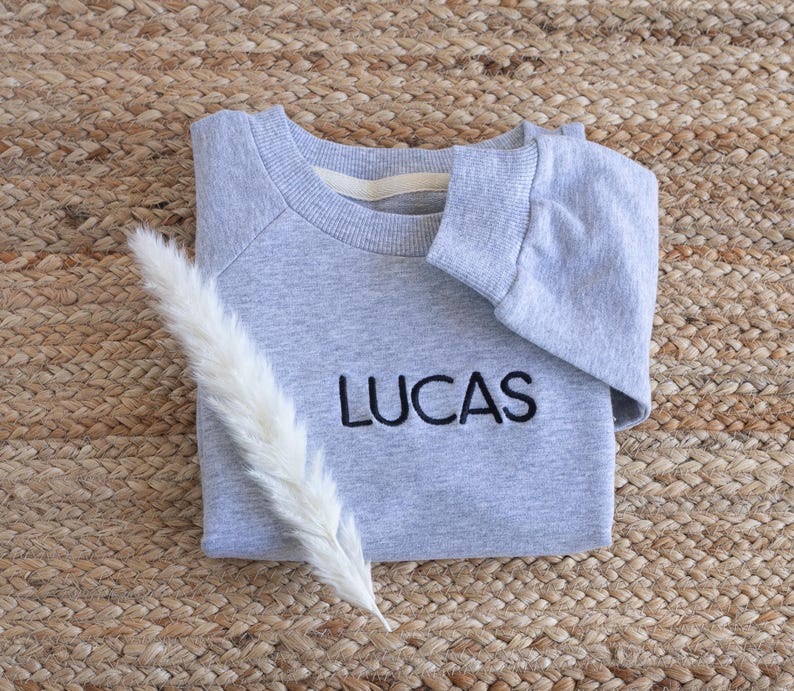 Custom Embroidered Kids Sweatshirt, Personalized Baby Sweatshirt