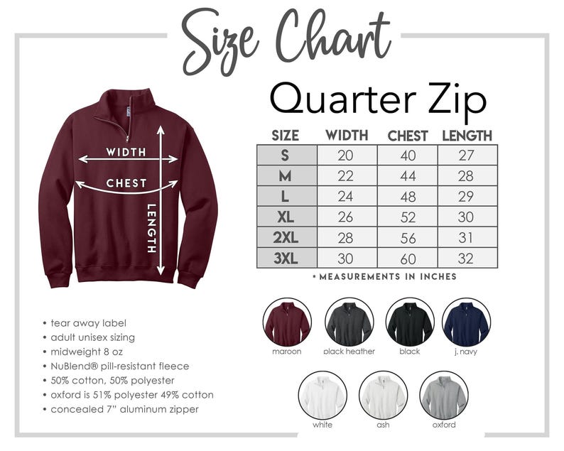 Custom Embroidered Logo Quarter Zip Sweatshirt, Personalized Business Top image 3