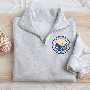 PRINTED Custom Business Logo Quarter Zip Sweatshirt, Custom Quarter Zip Sweatshirt, Personalized Quarter Zip, Custom Zip Up Sweatshirt