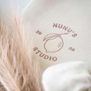 Custom Logo Embroidered Crewneck Sweatshirt: Personalized Business Apparel
