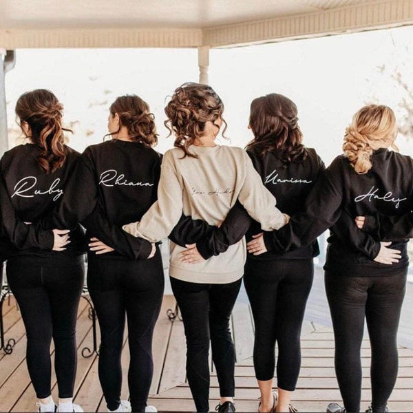Sudadera personalizada para dama de honor: regalos personalizados para bodas