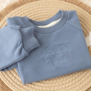 Custom Embroidered Baby Sweatshirt: Personalized Toddler Pullover