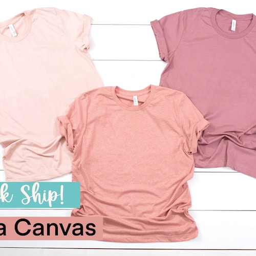 Bella Canvas Shirt Unisex Soft Heather Shirt for Cricut Etsy