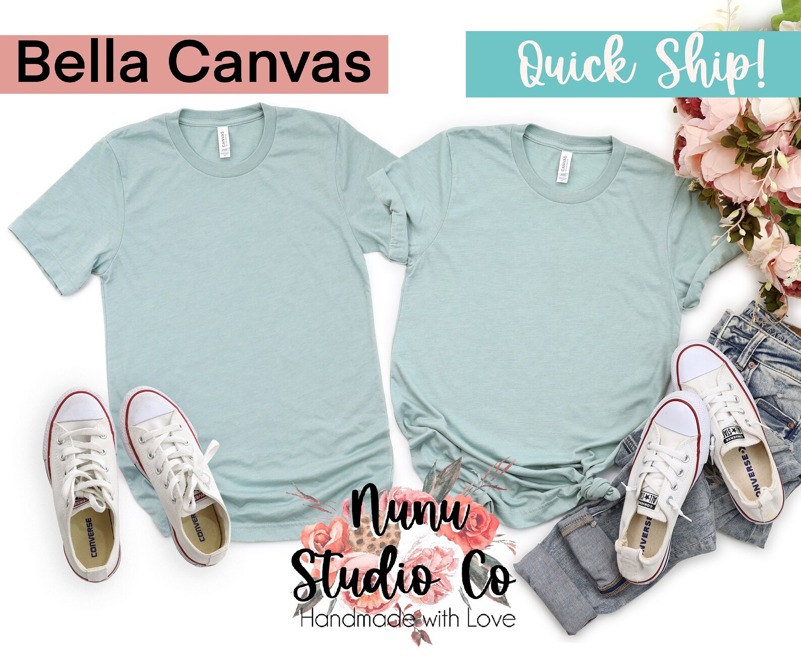 Bella Canvas Shirts Soft Heather Shirt Bella Canvas 3001CVC - Etsy