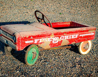 Fire Truck Pedal Car Etsy