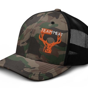 Camo trucker with Team Meat design