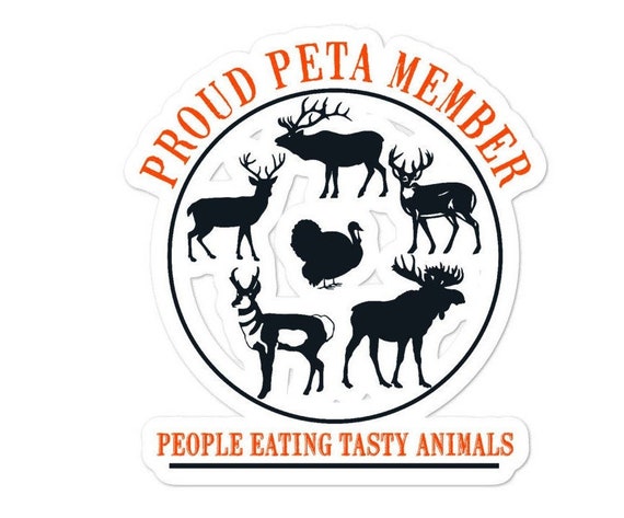 PETA Design Sticker People Eating Tasty Animals - Etsy PETA Design Sticker People Eating Tasty Animals - Etsy