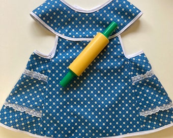 Kids Apron, Vintage Inspired Kids Apron, Toddler Apron, Retro Pattern Apron, Kids Gift, Photo Prop, Girl Apron