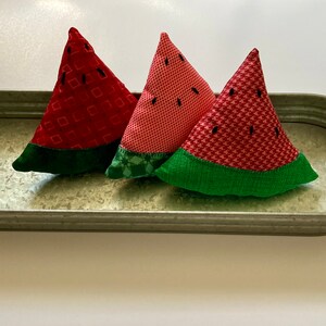 Watermelon Decor, Summer Decor, Farmhouse Decor, Fabric Watermelon, Bowl Filler, Summer Tuck, Home Gift