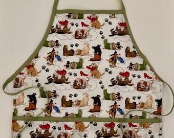 Farm Apron, Kids Apron, Gift, Fits child age 3-6