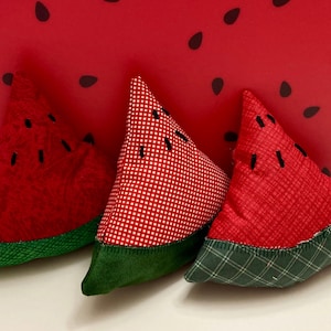 Watermelon Decor, Summer Decor, Farmhouse Decor, Fabric Watermelon, Bowl Filler, Summer Tuck, Home Gift