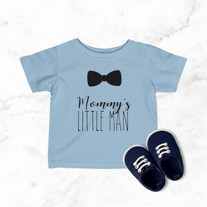 Mommy&#39;s Little Man Baby Shirt/Toddler - Gender Reveal - Baby Shower Gift - Coming Home Outfit - Baby Boy T-Shirt - Little Man T Shirt